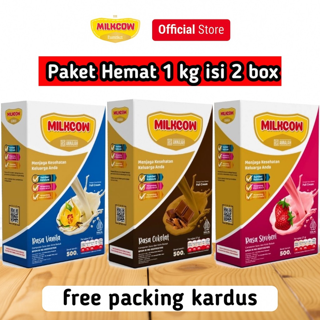 

PAKET HEMAT 2 BOX MILKCOW 500 GRAM SUSU SAPI 100% AMPUH PENGGEMUK BADAN SUSU PENAMBAH NAFSU MAKAN