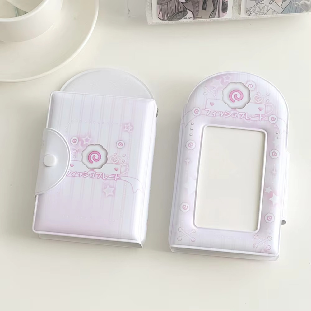 

3 Inch 32 Slots Photo Album Collector Book Photocard Holder Card Holder Sweet Square Hollow INS Cartoon Album Cards Binder