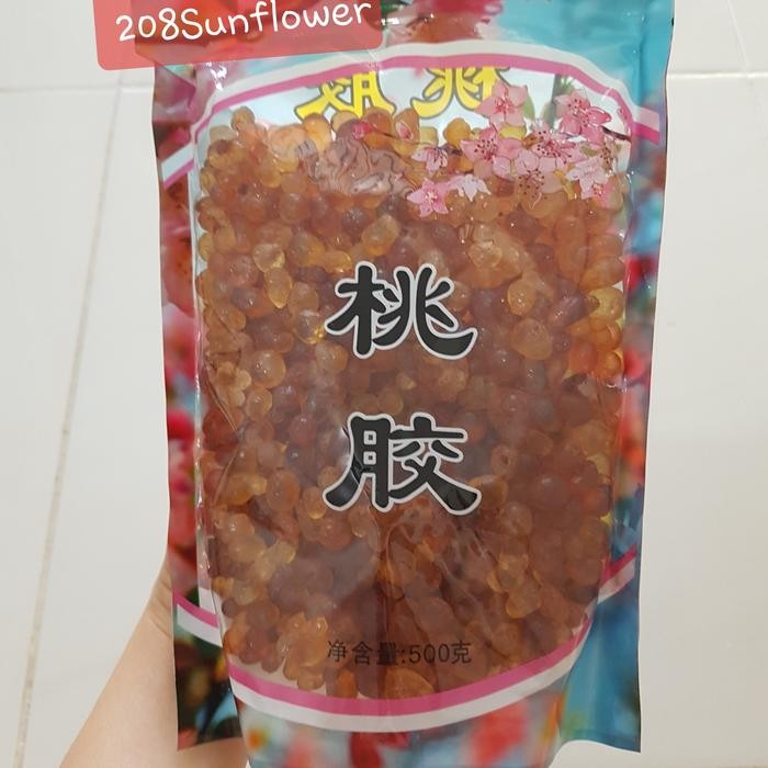 

Golden Peach Gum Kecil (Tao jio) Grade AAA Super bersih 250g - Golden Kecil