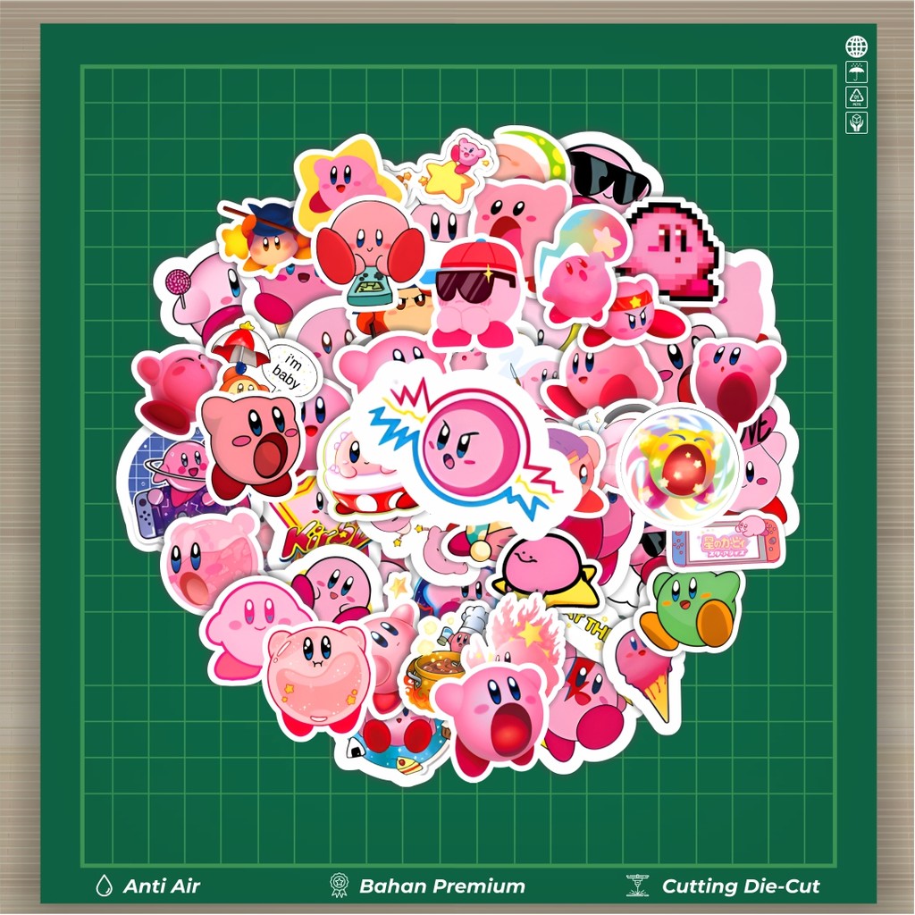 

HOT 50 PCS STIKER Stiker Kartun Kirby Stiker Fashion Cars Decal Dingin Kartu Album Custom Vinyl Anti Air- Sticker Aesthetic Buku Journal Koper Casing HP Tablet Laptop Helm Motor Botol Minum