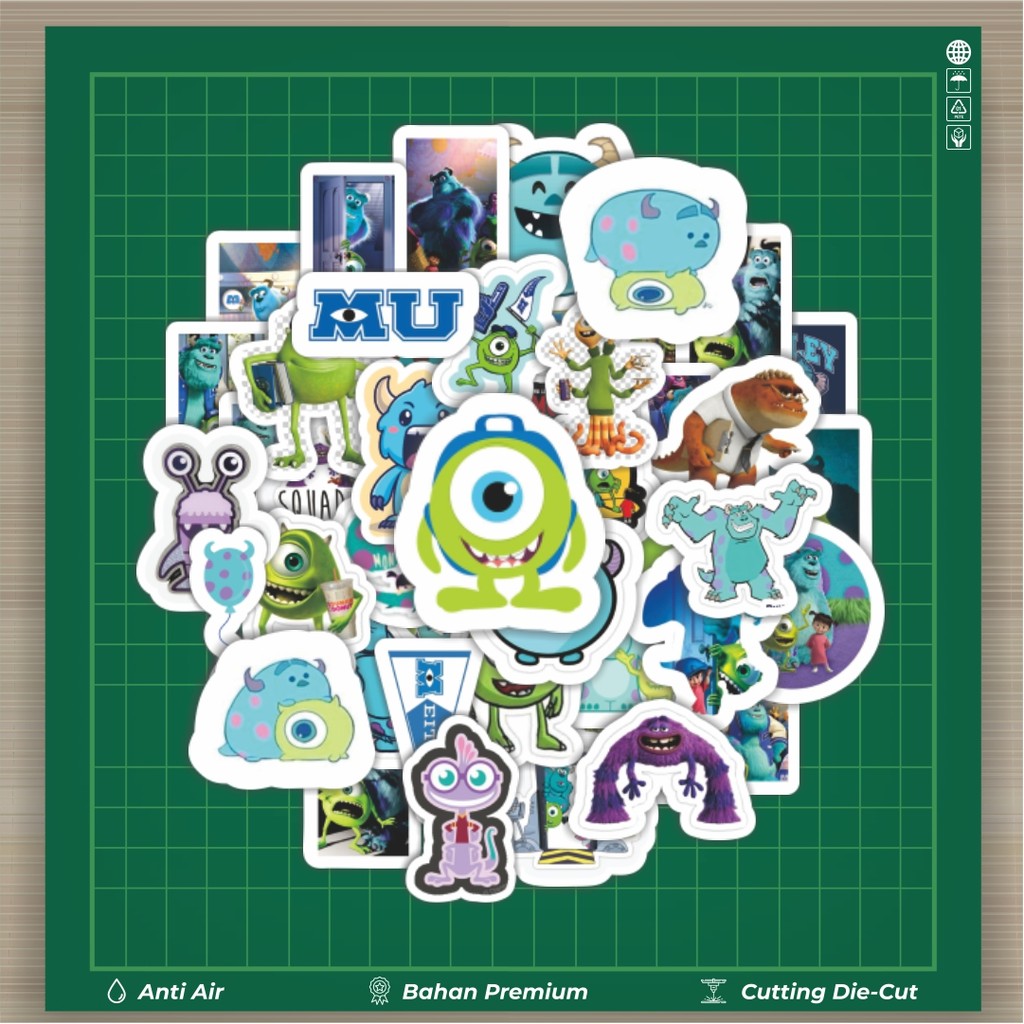 

HOT 50 PCS STIKER Stiker Monster INC Stiker Fashion Cars Decal Dingin Kartu Album Custom Vinyl Anti Air- Sticker Aesthetic Buku Journal Koper Casing HP Tablet Laptop Helm Motor Botol Minum