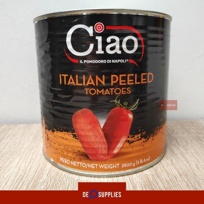 

Ciao Italian Peeled Tomato Premium 2550gr Tomat Kupas Chopped Tomato - Ciao