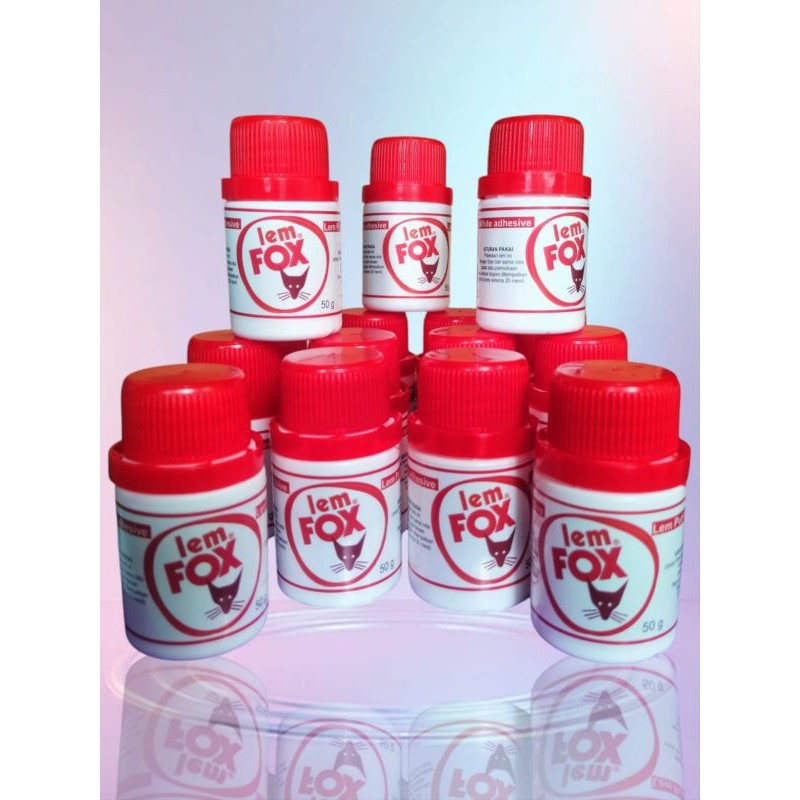 

LEM FOX PUTIH 50gr (1 LUSIN) / LEM KERTAS / SEKOLAH / KERAJINANCO