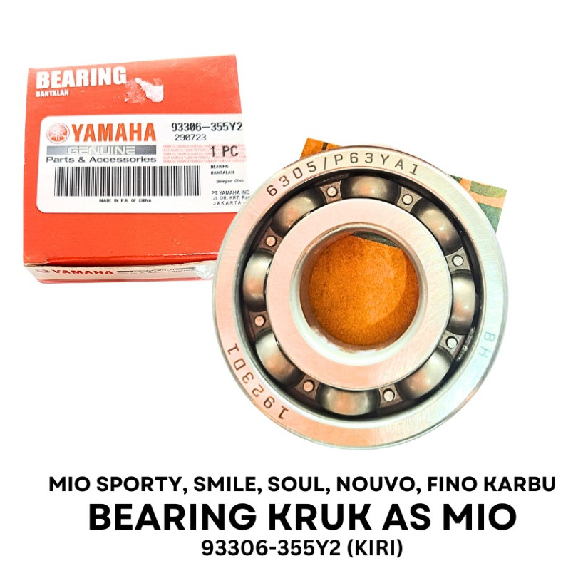 LAHER BEARING KRUK AS MIO SPORTY SMILE SOUL NOUVO FINO KARBU ORIGINAL YAMAHA