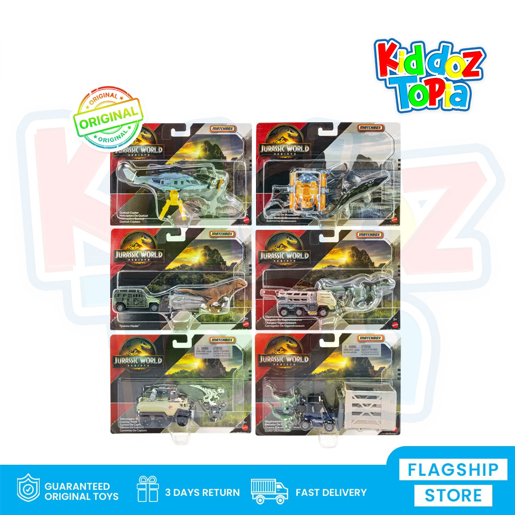 Jurassic World MOVIE Rebirth Matchbox Dino Transporters  Assorted JGL74 GLC