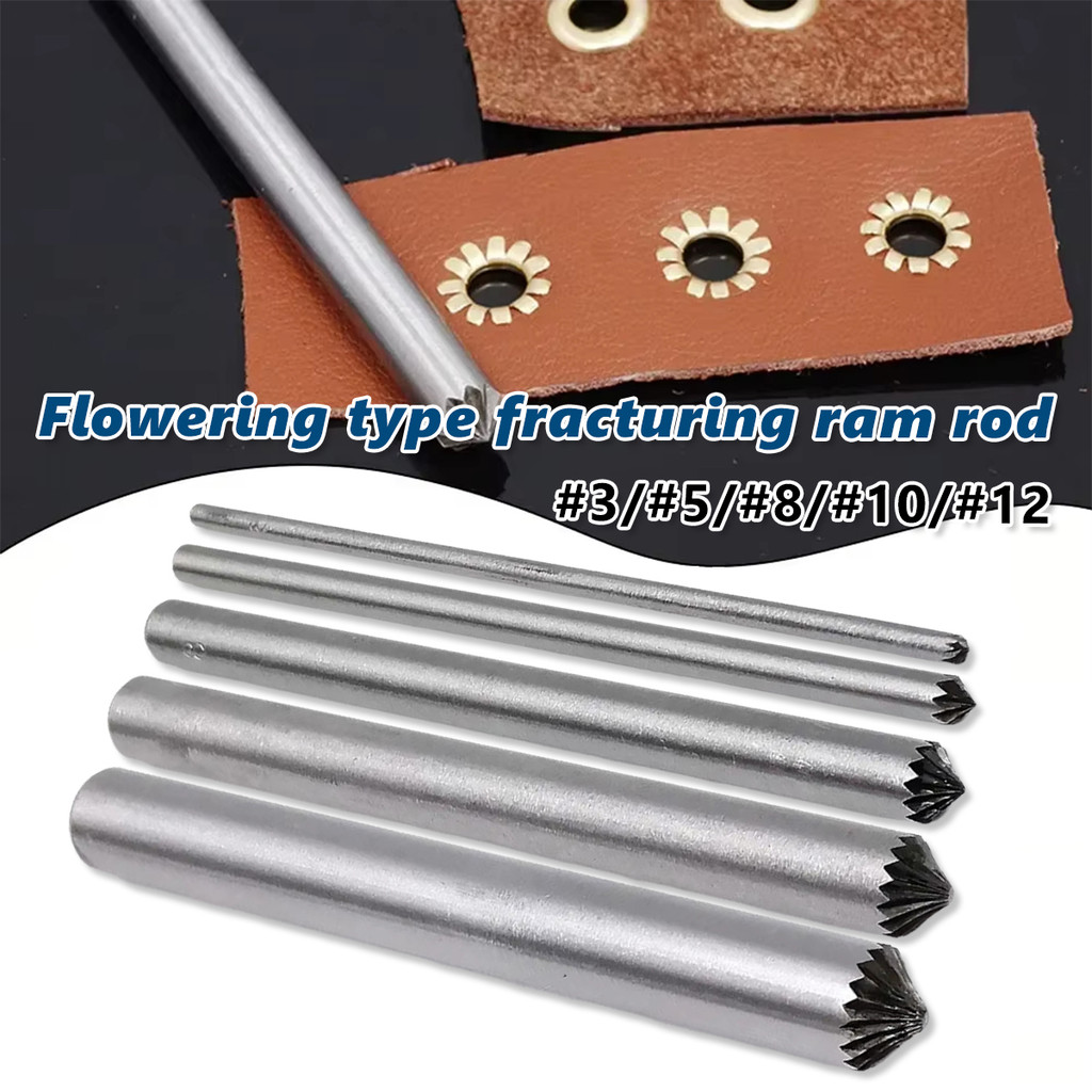 

5pcs/1set Leather Craft Hole Punch Tool /Alat Pembolong Kulit Length 80-120mm Pembolong Mata Ikan