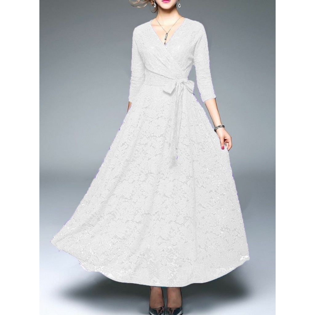 Dres Wanita Seragam Bridesmaid Cewek Viral Pernikahan Gaun Korean Style Jumbo Model Baru Geraja Dres