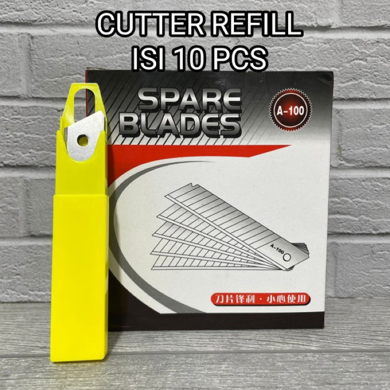 

ISI CUTTER REFILL A100 18mm ISI 10 PCS SUPER TAJAM SPARE BLADES