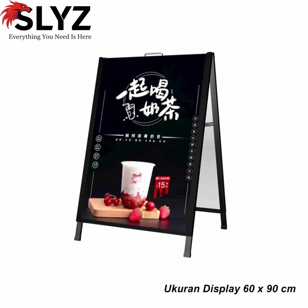 

AShop Papan Display Banner Iklan Foldable Poster Board Stand Outdoors