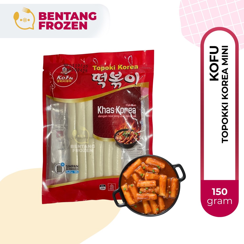 

Kofu Topokki Mini 150gr + Bumbu / Topoki / Tokpokki Korea