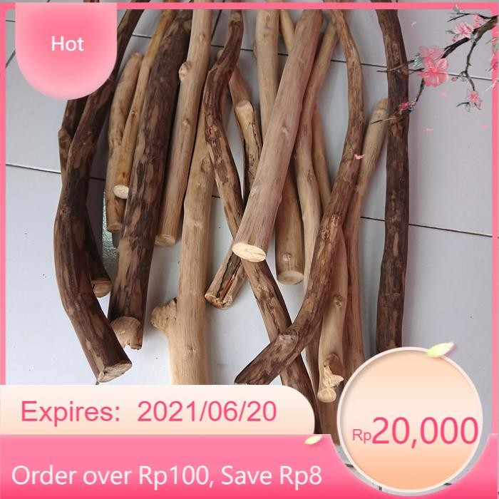 Dahan macrame 20 cm | ranting kayu jati kering| teak wood LR3