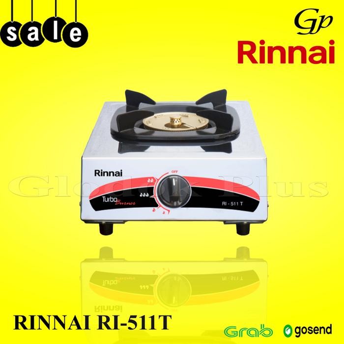Rinnai RI-511T Kompor Gas 1 Tungku ri511t ri511 T rinai 511 stainless