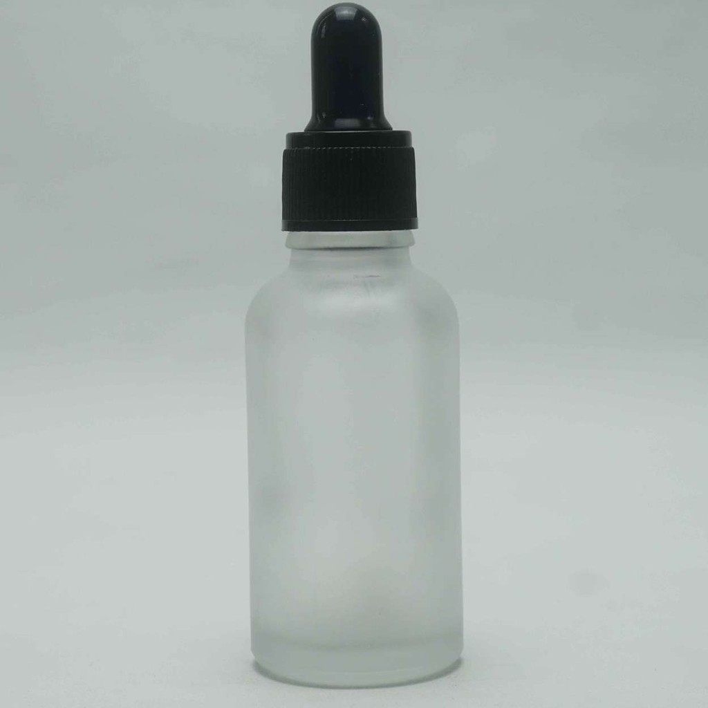 Botol Kaca BR 30 Ml Clear Frossted Tutup Pipet Plastik / Botol Kaca / Botol / Botol Pipet / Botol Se