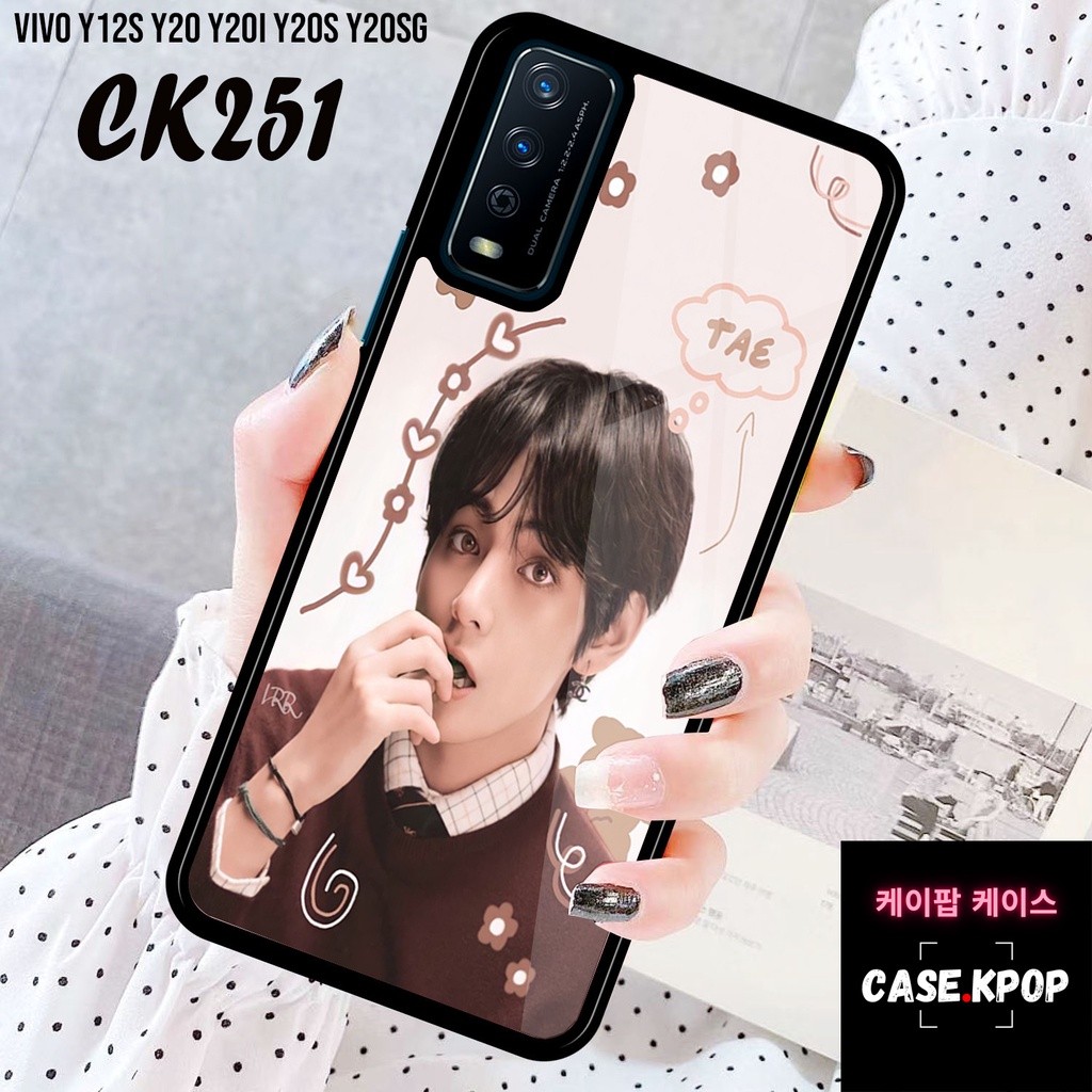 (CK251) Case Custom Kpop BTS Kim Taehyung Vivo Y20/Y12s/Y20S/Y20SG All Type Smartphone