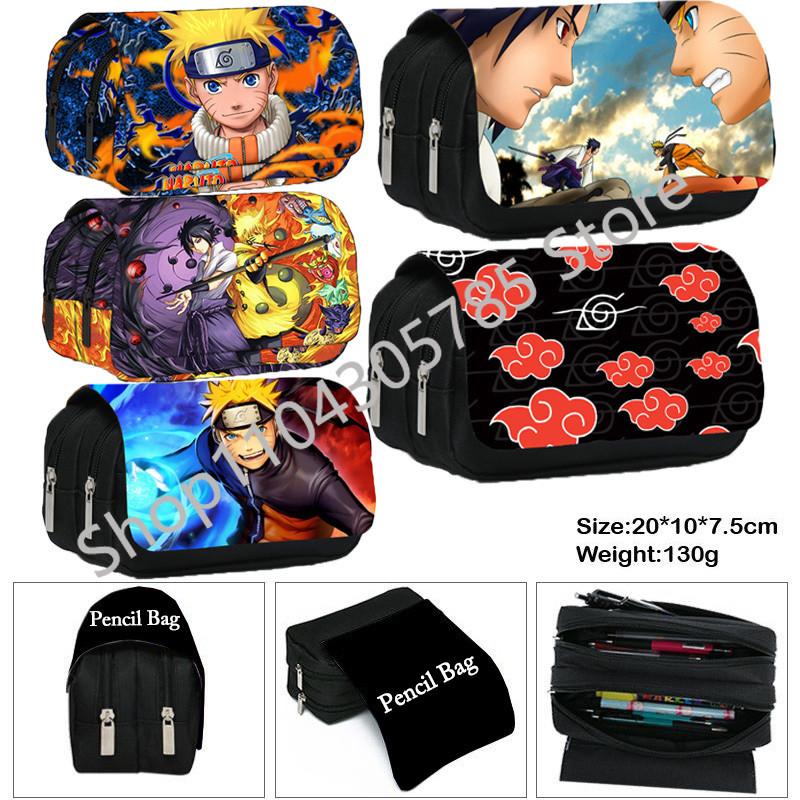 

Anime Ninja 3D Stationery Storage Bag Itachi Sasuke High-capacity Pen Bag Waterproof Pencil Case Kids Birthday Gifts