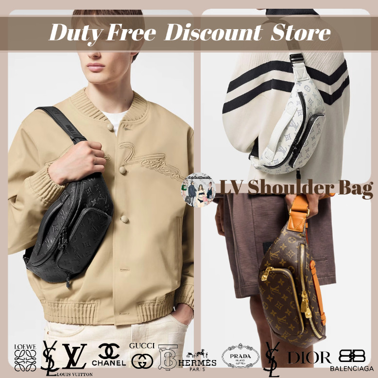 Tas Pinggang Pria Louis Vuitton & Tas Headband Tas Bahu & Tas Crossbody Untuk TAS LV Pria (100% Oten