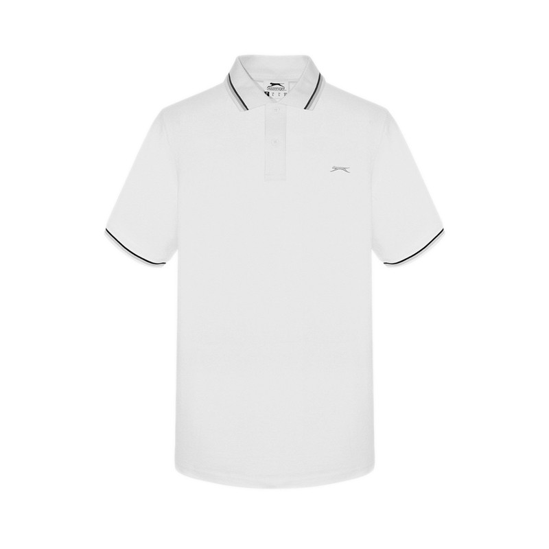 Slazenger Men's Leisure Short Sleeve Polo Shirts - White