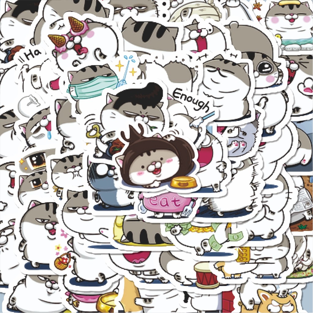 

100PCS Lucu Stiker Kawaii Kittens Cats Pets [Kucing Peliharaan Lucu] Stiker Aesthetic Stiker Anti Air Stikers Berperekat Waterproof sticker decal buat Motor Helm Buku Journal Koper Casing HP Laptop Botol Minum Hadiah anak