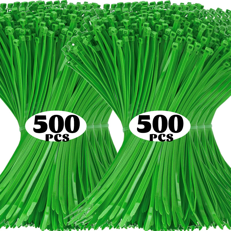 

Self-Locking Nylon Cable Ties Plastic Zip Ties Wire Binding Wrap Straps for Floral Garland Garden Fence Fixing Fastener Rings