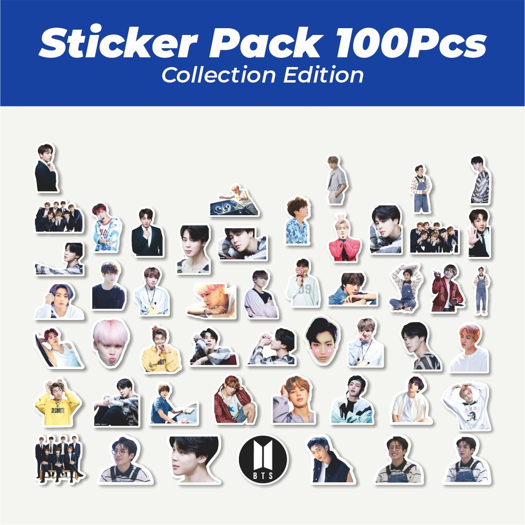 

Hot Stiker BTS Album Lucu Anti Air Stikers Berperekat Waterproof Sticker Decal Buat Motor Helm Buku Journal Koper Casing HP Laptop Botol Minum