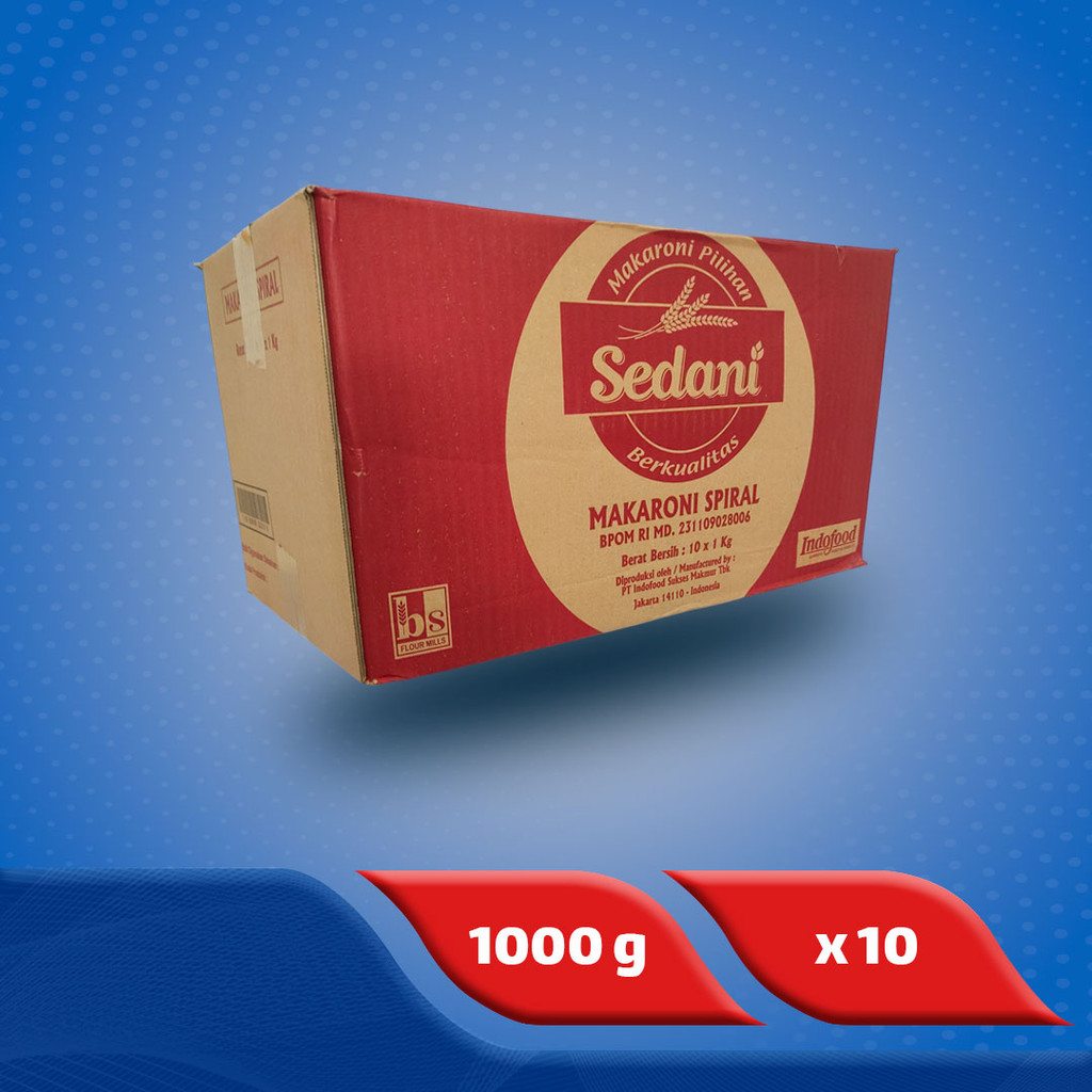 

Sedani Makaroni Spiral 1 kg x 10 pcs