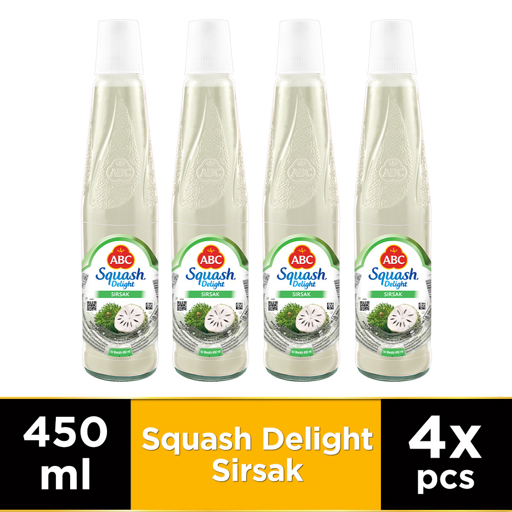

ABC Sirup Squash Delight Sirsak 450 ml - Multi Pack 4 pcs