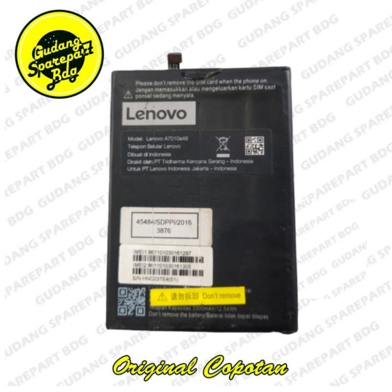 Baterai Batre Lenovo K4 Note Original Copotan