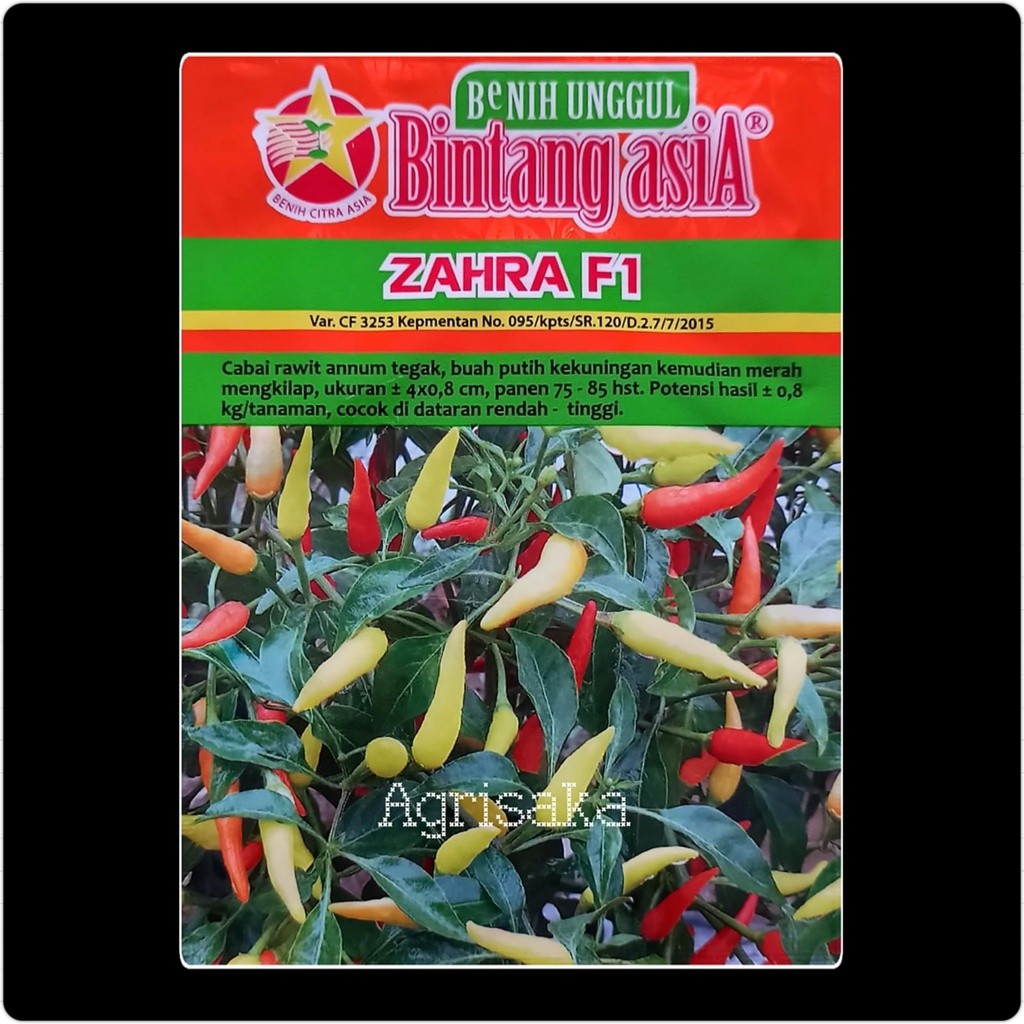 Benih Cabe Rawit ZAHRA F1 10 Gram - Bintang Asia
