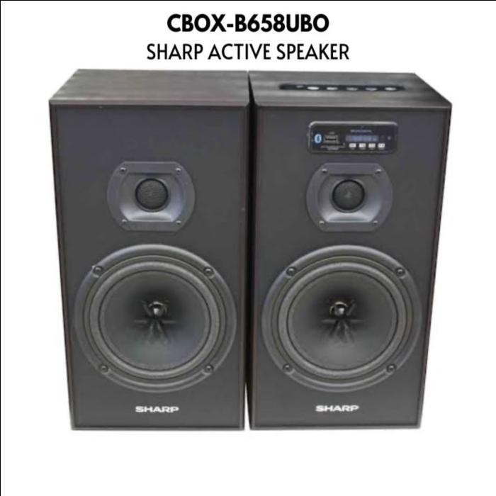 SHARP Speaker Aktif CBOX-B655UBO Bluetooth/USB - Tanpa bubble