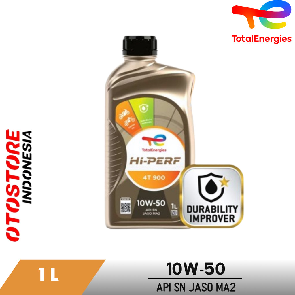 TOTAL ENERGIES HI-PERF 4T 900 10W-50 SYNTHETIC 1L OLI MOTOR MESIN 4 TAK MOTOR NINJA CBR VIXION R15