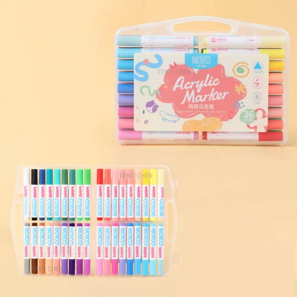 

Stabilo Spidol Warna Sketsa Umum Dua Sisi Kepala Tulis Luas dan Halus Double Headed General Touch Marker Pen Animation Set Markers Dual Side Fine Art Brush Twin Market Set 12pcs, 36pcs All In One Multi Color Pena Pensil