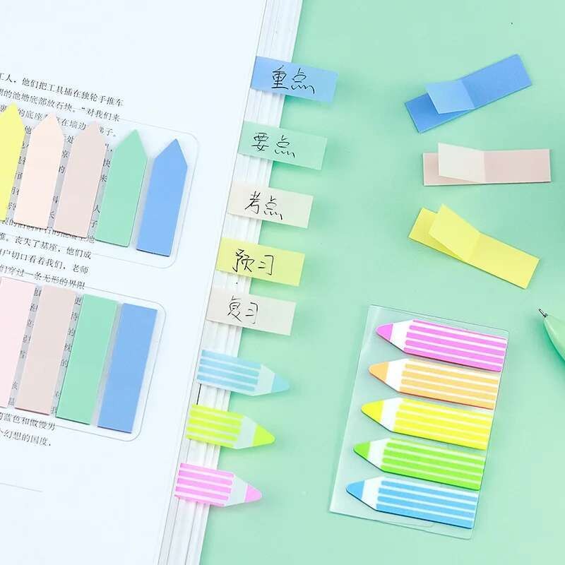 

1 Piece Cute Sticky Notes Adhesive Office School Supply Scratch Stationery Morandi Memo Pad Index Notepad Sketchbook Planner