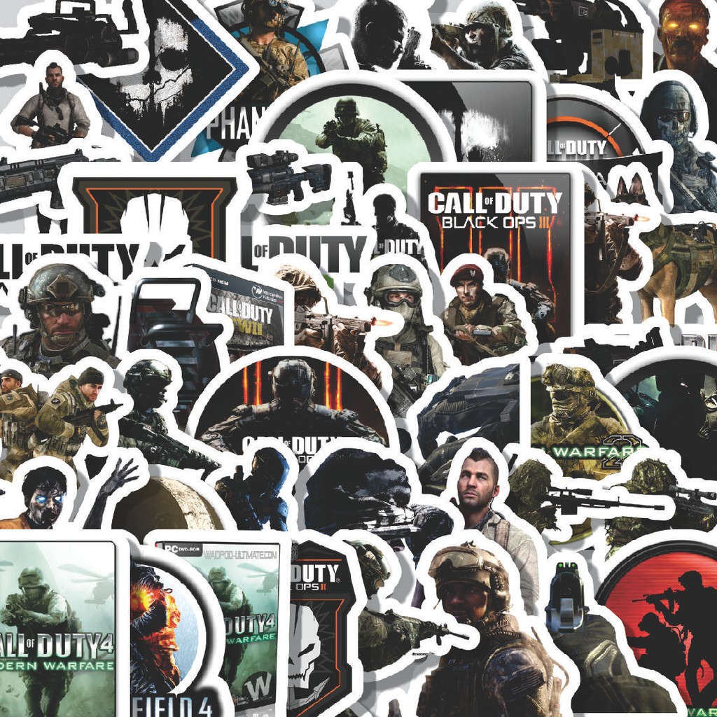 

Stiker Cutting Pack Stiker Call Of Duty Series Game 2 Isi 100Pcs Series Aesthetic Lucu Keren Untuk Koper Bahan Vynil