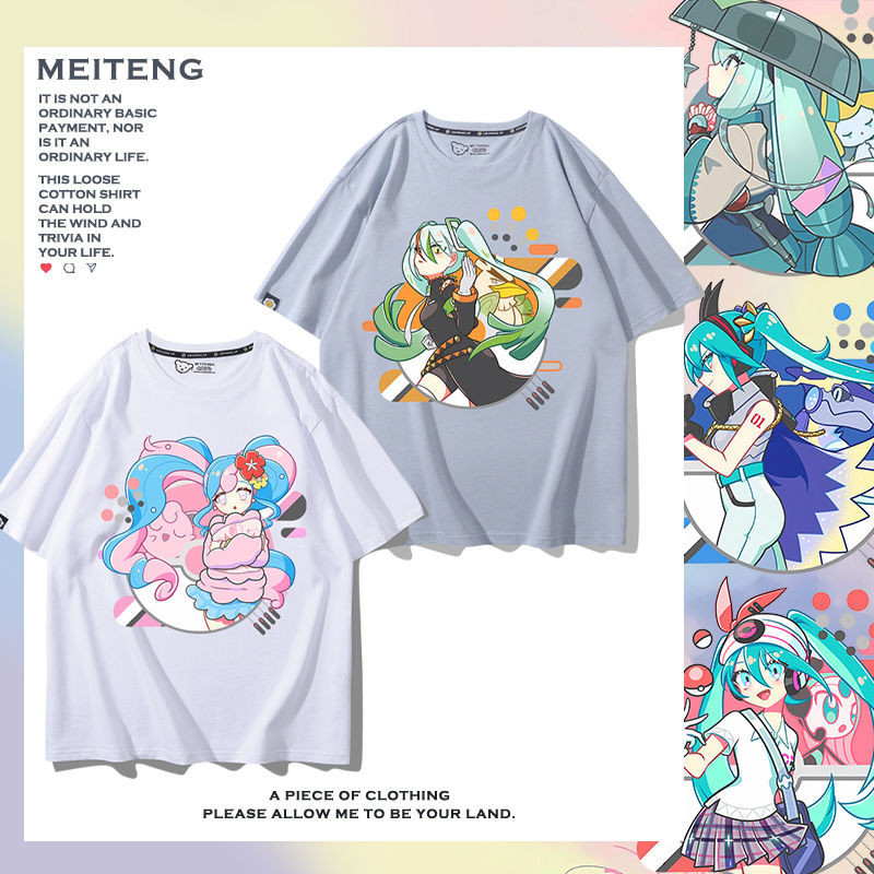 kaos baju Pokémon Hatsune Miku T-Shirt