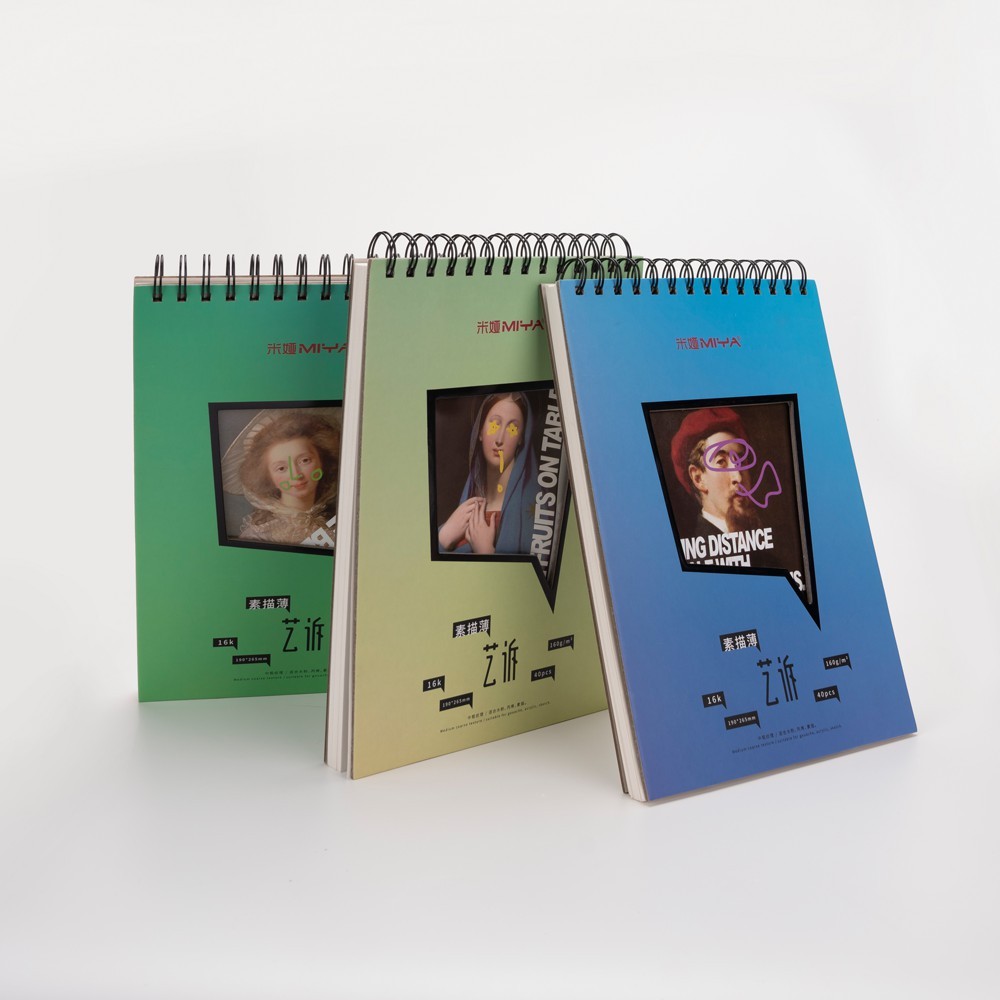 

MIYA HIMI HARDCOVER SPIRAL SKETCH PAD 190x265mm