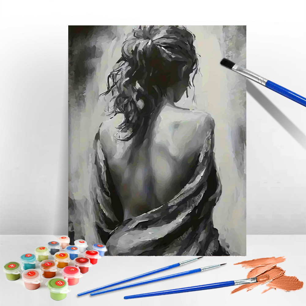 

Evershine Paint By Number Kit Portrait Woman Drawing By Numbers Set Adult Number Painting Home Decoration