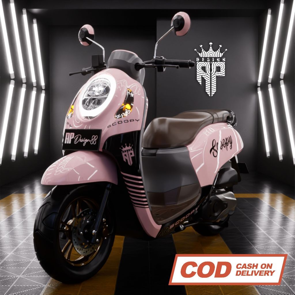 decal  scoopy sticker scoopy full body karbu FI donat full dasbor bisa chat dekal stiker vario ganio