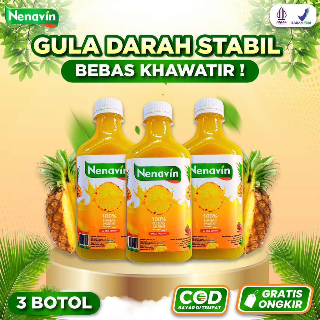 

Promo Cuka Nanas Nenavin 3 Botol Paket Solusi Diabetes