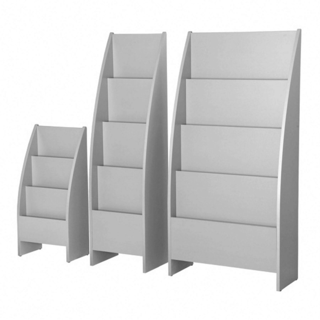 

New Design New Innovation Custom Made Modern Design Wooden Display Shelf Magazine Rack for School & Library Application