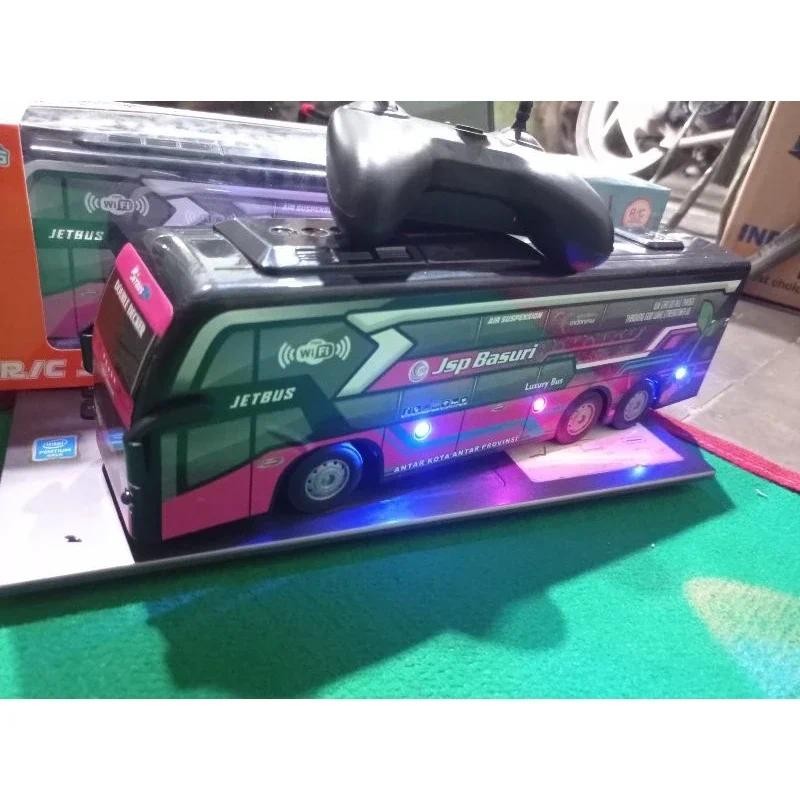 Mainan Remot Control Bus Basuri Music Telolet Dan Lampu//Mainan Mobil Remot Bus Basuri Klakson