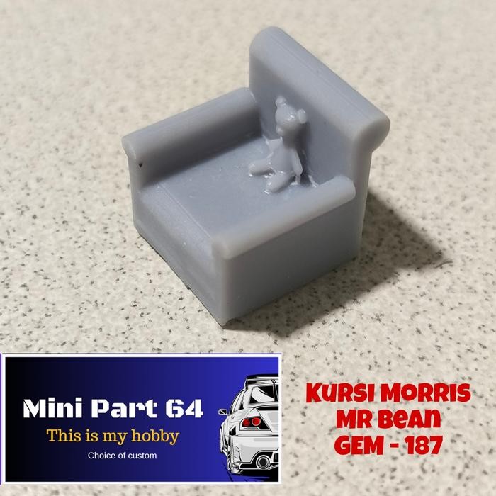 Diorama Diecast kursi Morris Mr Bean GEM187 Miniatur Skala 64
