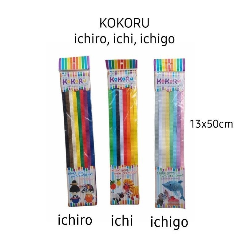 

KERTAS KOKORU ICHI, ICHIRO, ICHIGO