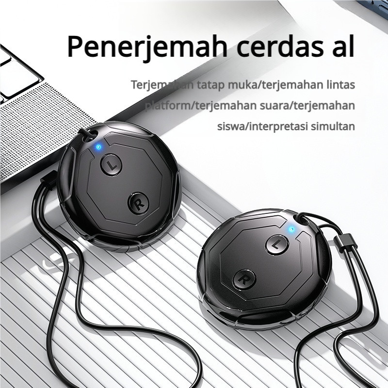 

Penerjemah Portable 34 Bahasa Indonesia - Alat Terjemah Suara & Foto (Online/WiFi + Offline), Bluetooth 5.1, Baterai 8 Jam, K18 Hitam - Garansi Resmi