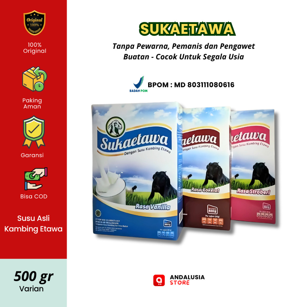 

Susu KAMBING SUKA ETAWA ekstra 500gr Alfa Herba Original