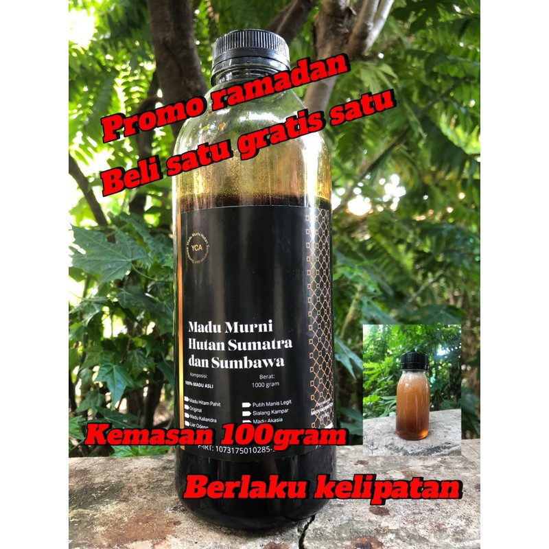 

madu hitam pahit sumbawa plus beepolen propolis asli 1kg