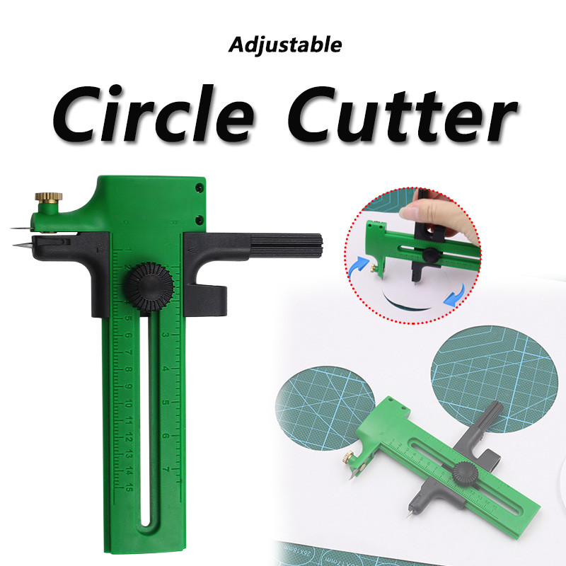 

1PC Circle Cutter Adjustable Circular Cutting Tool for Making Fabric Crafts DIY Scrapbook Art Craft Tool Circle Paper Cutter