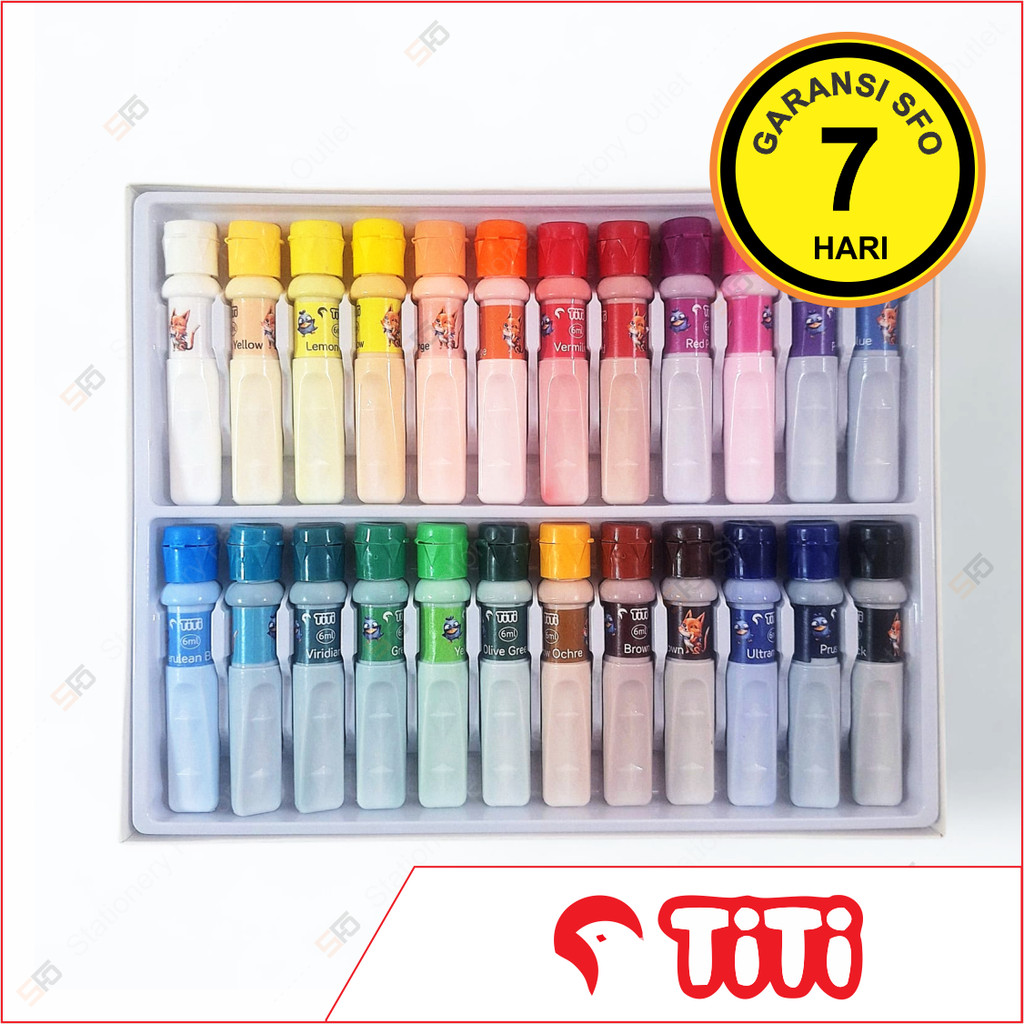 

Cat Air Titi 6ml isi 24 - Watercolour Paint - SFO Semarang Official