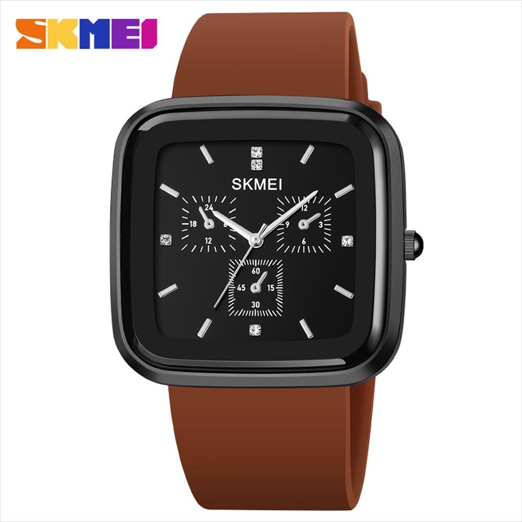 SKMEI Jam Tangan Pria Analog SKMEI 1902 Rubber Original SKMEI Chronograph 3ATM (skmei_watch.id)