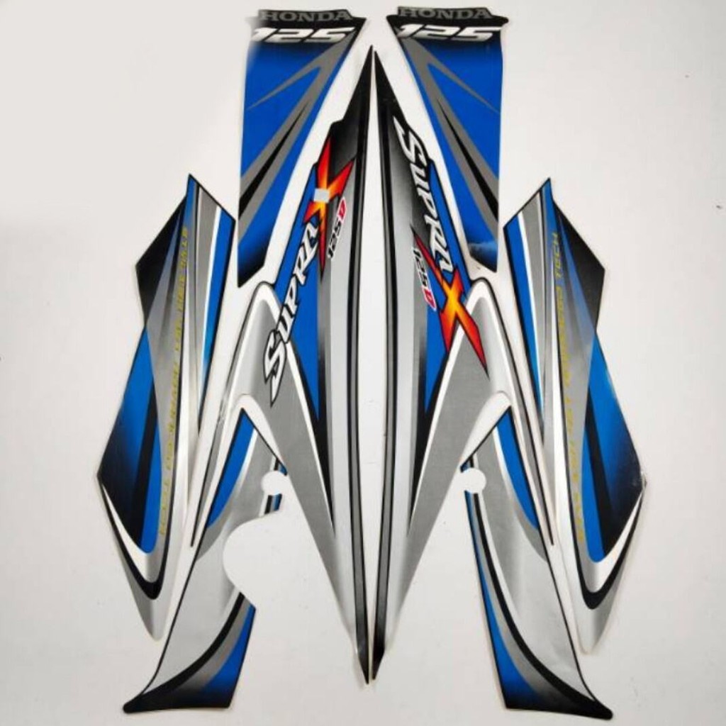 Striping Ori body Honda Supra X 125D 2010 stiker bawaan original bodi honda supra x old supra x 125 