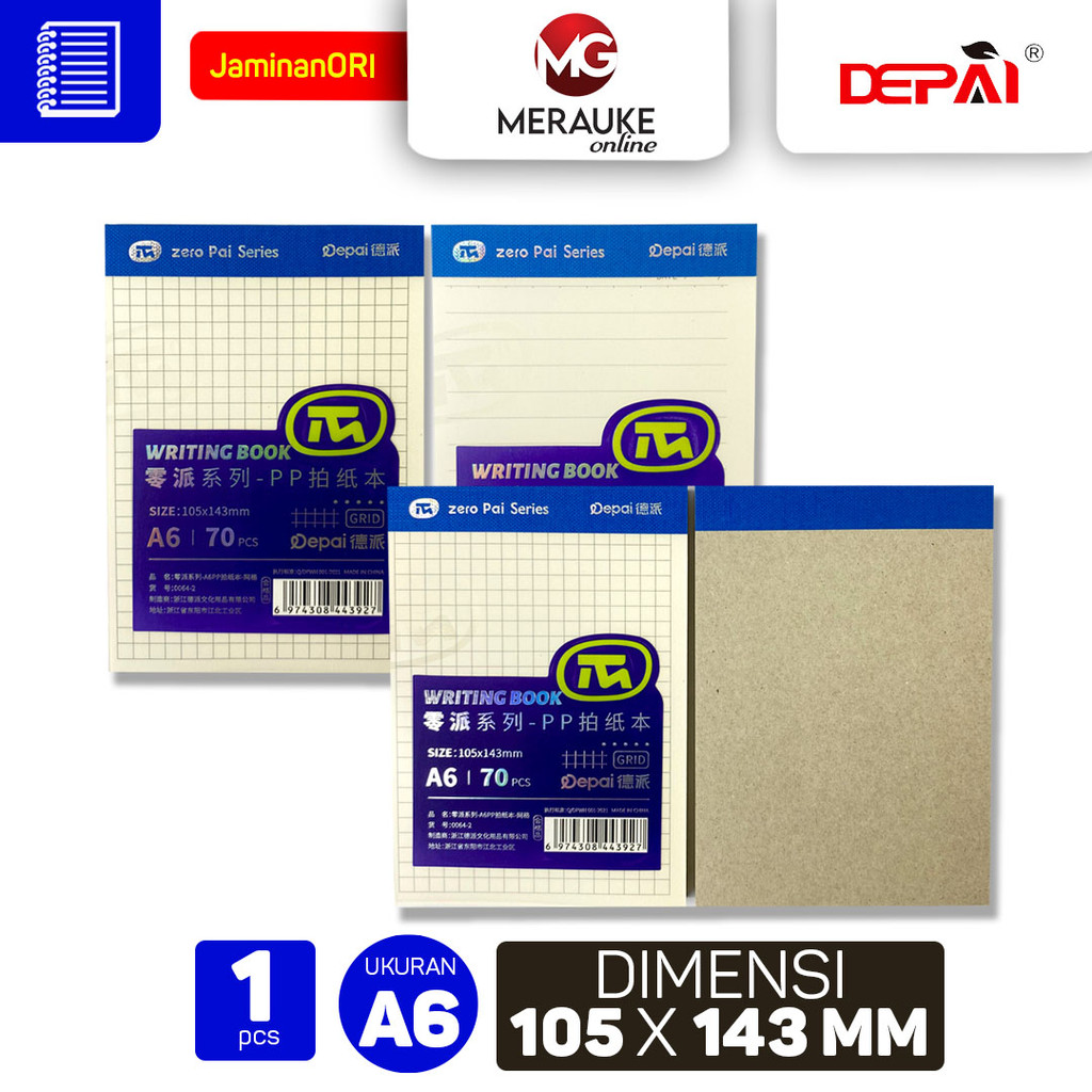 

DEPAI Writing book Pp A6 0064 1-2 Notebook